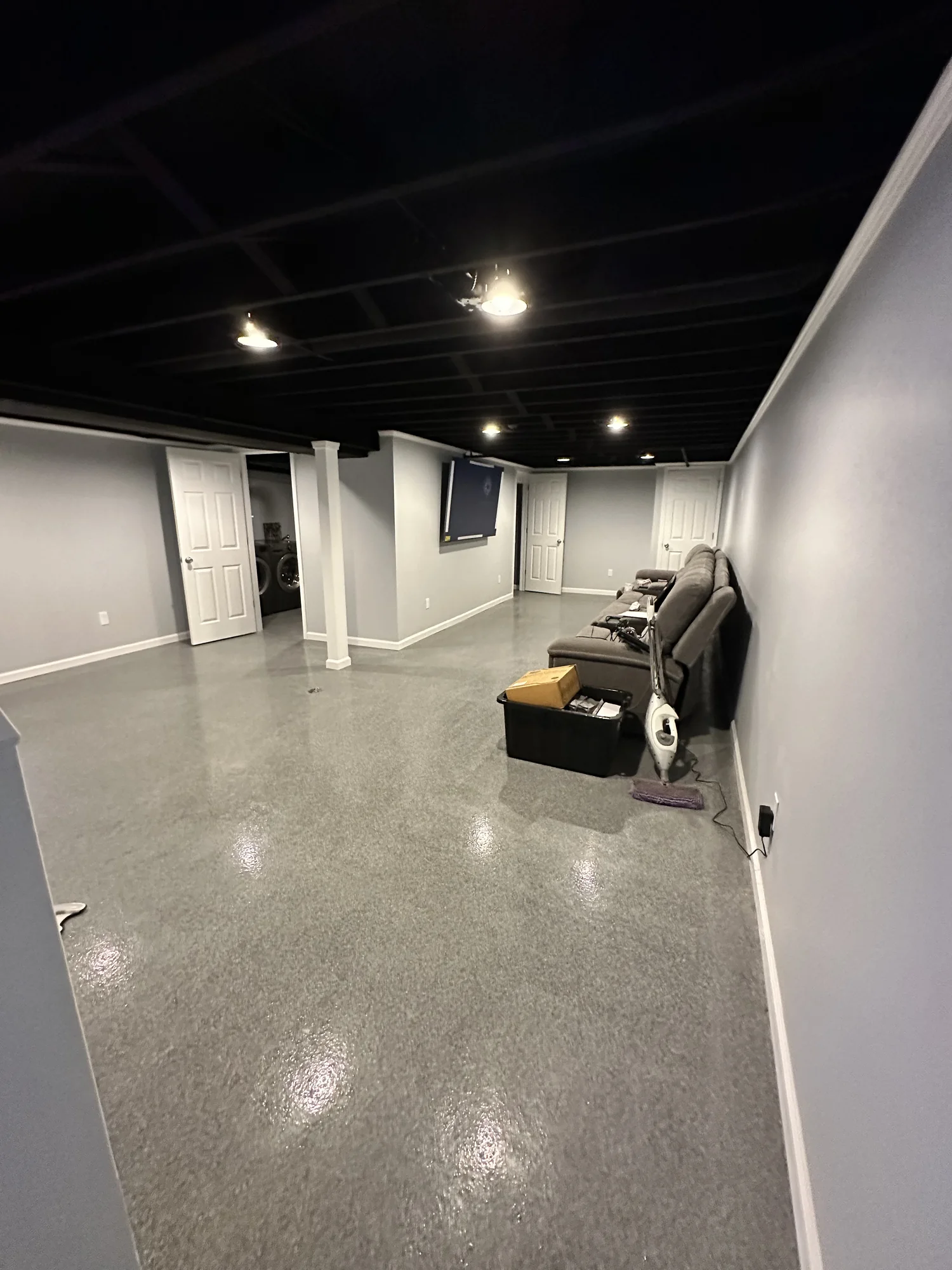 Polished-Floor Basement — photo 1