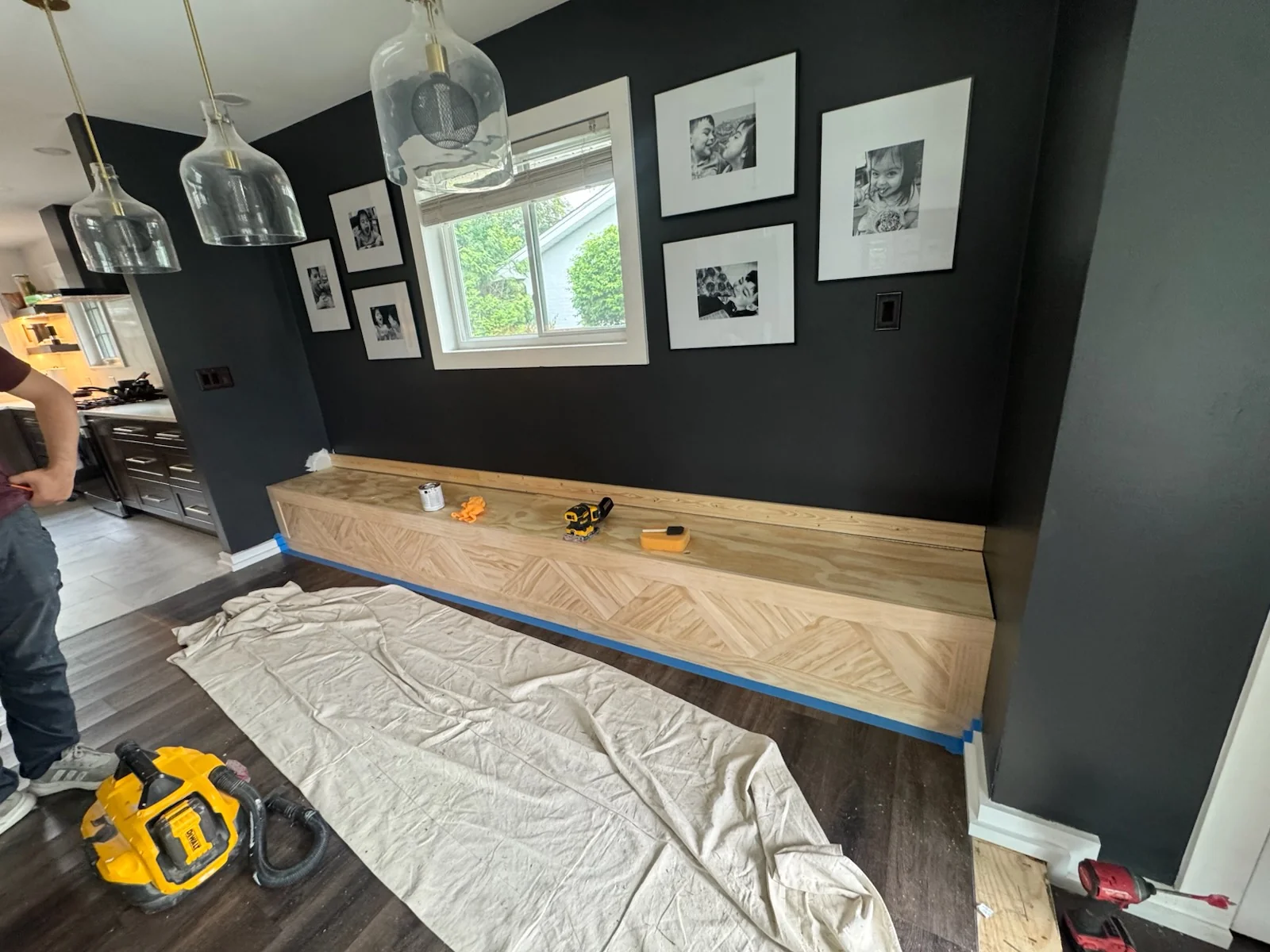 Custom Built-In Bench — photo 2