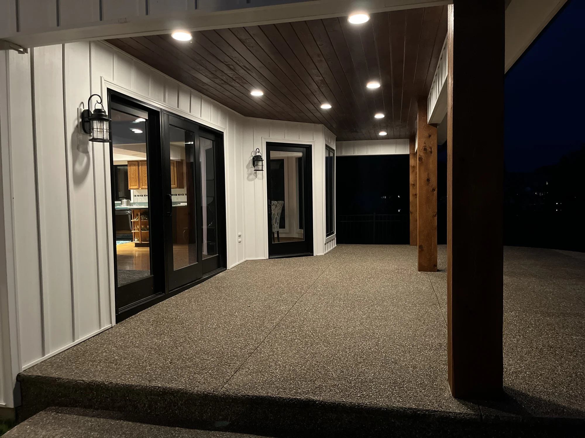 Modern Farmhouse at Night — photo 5
