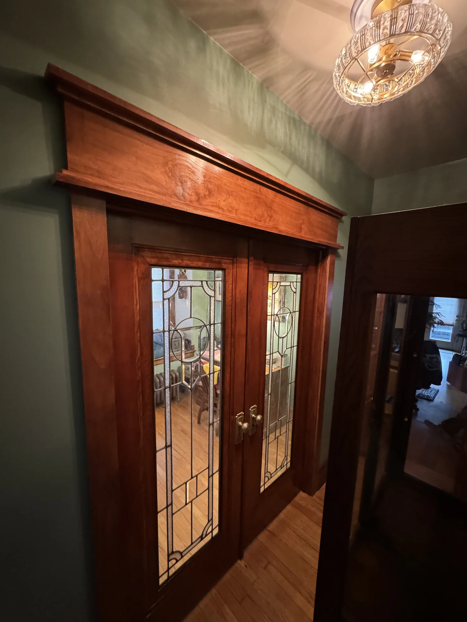 Salvaged French Door Install — photo 5