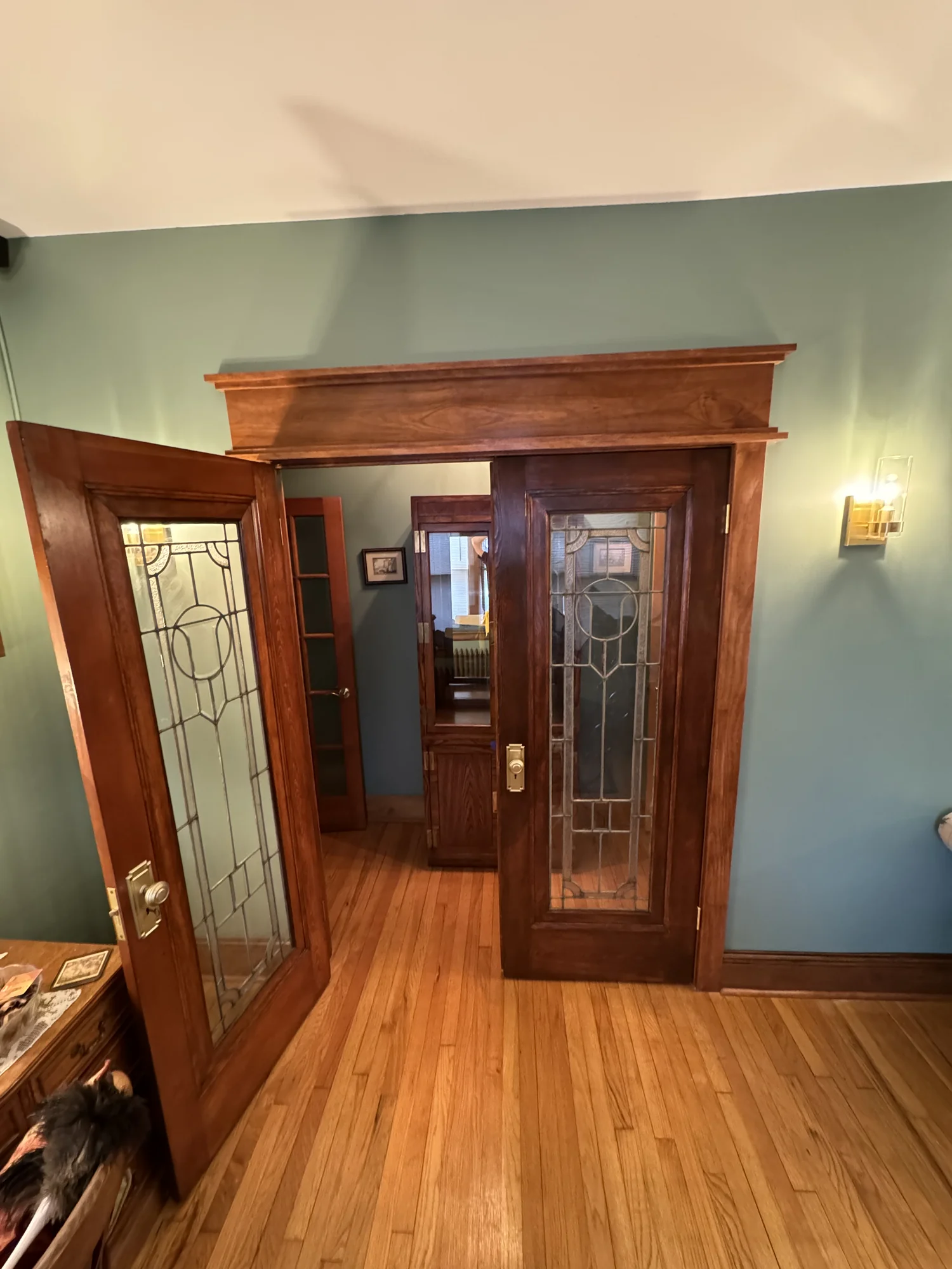 Salvaged French Door Install — photo 7