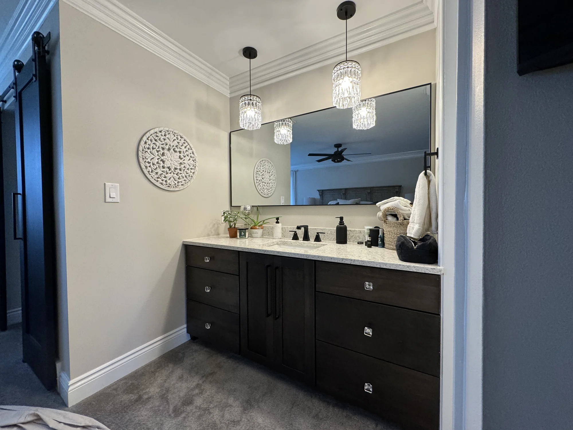 Primary Suite with Barn Door — photo 1