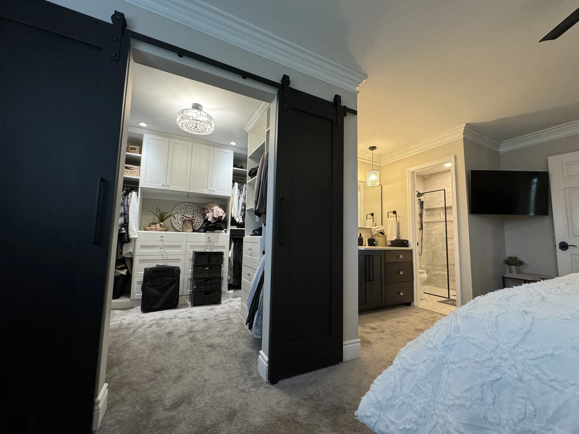 Primary Suite with Barn Door — photo 3
